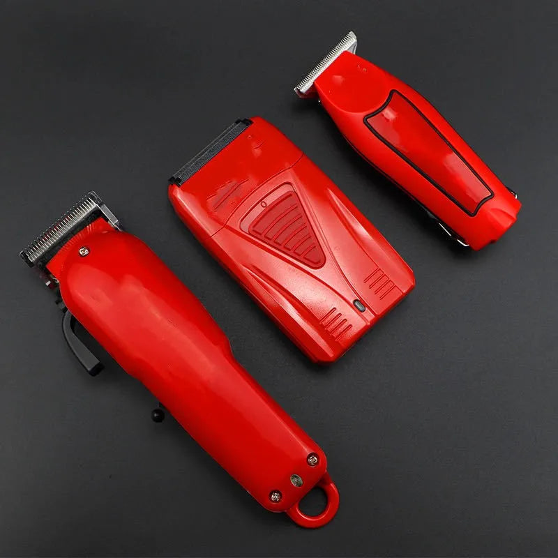 Waterproof Hair Clippers Set Hair Trimmer Shaver Set Professional Beard Trimmer Electric Razors Salon Barbers Clippers Set
