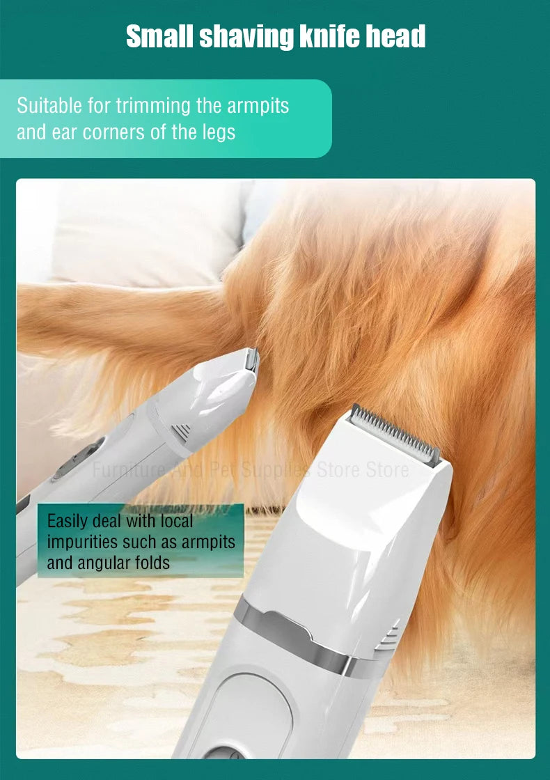 Dog Hair Clippers Grooming Electric Pet Clipper Professional Silent Hair Cutter USB Rechargeable Pet Grooming Clipper