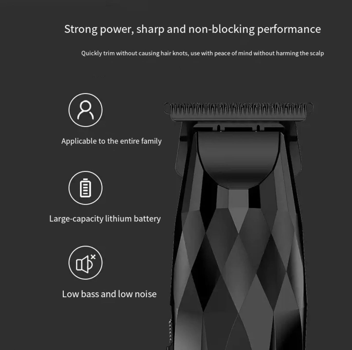 Hair Clipper Professional Hair Cut Machine Face Shaver Barber Clippers Beard Trimmer Metal Trimmer for Men