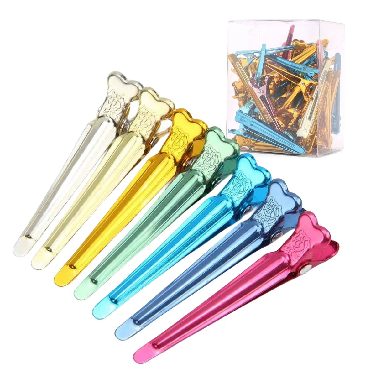 Hair Clips Hairdressing Clamps Claws Section Clips Barber Hair Styling Tools steel Hairpins Headwear Supplies