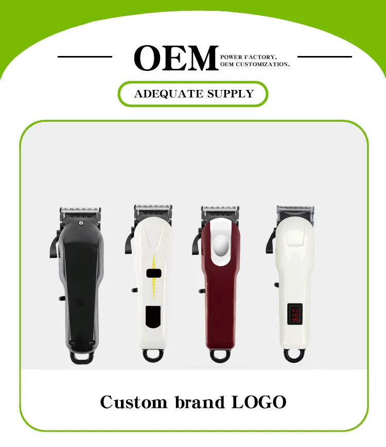 Waterproof Hair Clippers Set Hair Trimmer Shaver Set Professional Beard Trimmer Electric Razors Salon Barbers Clippers Set