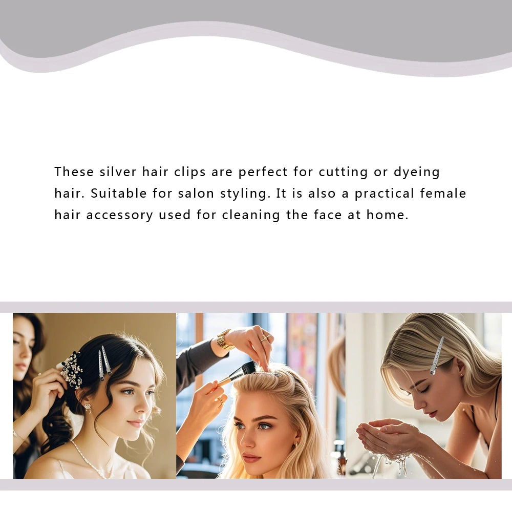 10 pcs Hair Clips for Hair Accessoires 9cm Make-up Hairpins Hairdressing Clip Clamps Hair Cut Use Styling Tools