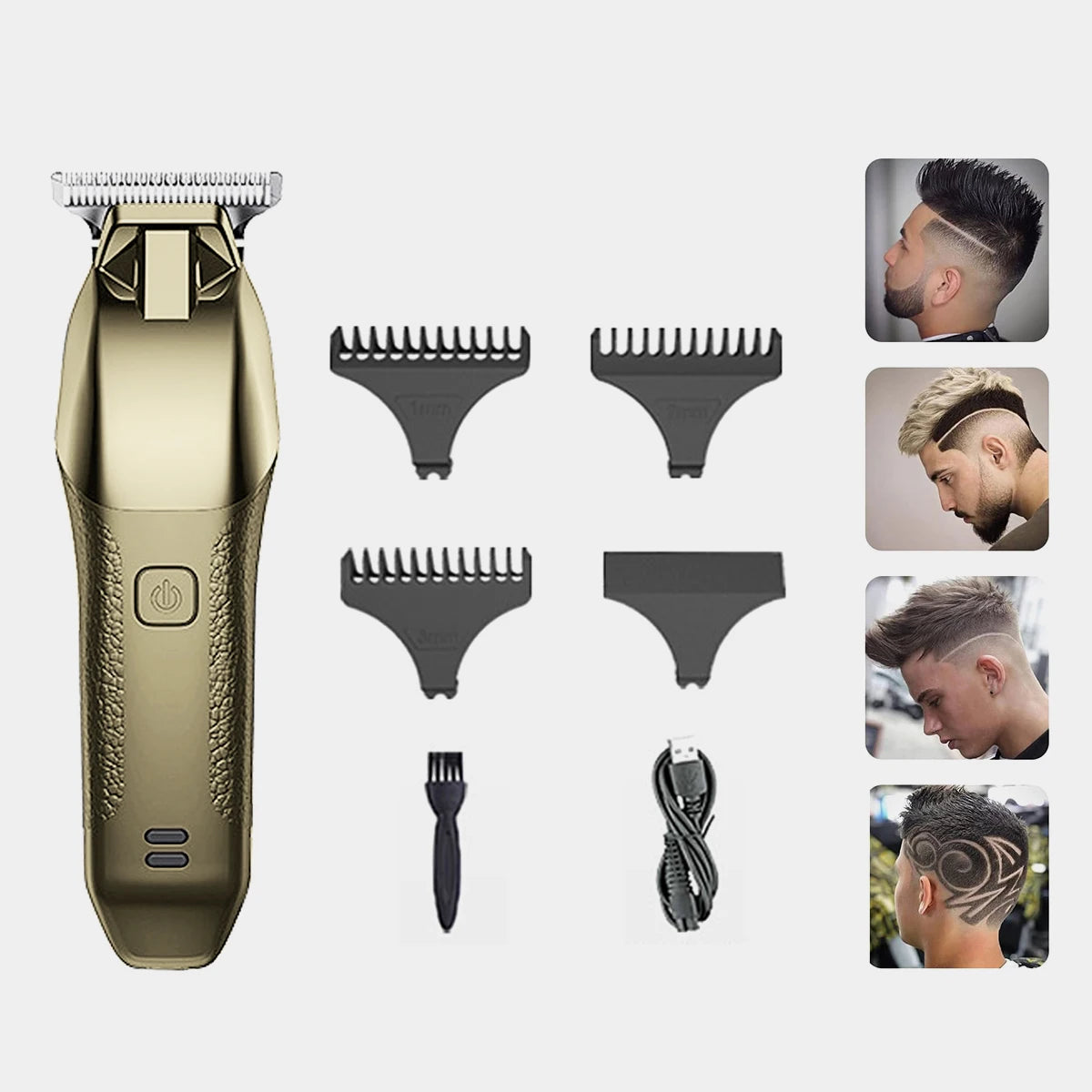 Home Electric Hair Clippers, Hair Salon Men's Carved Electric Push Clippers, Hair Clippers