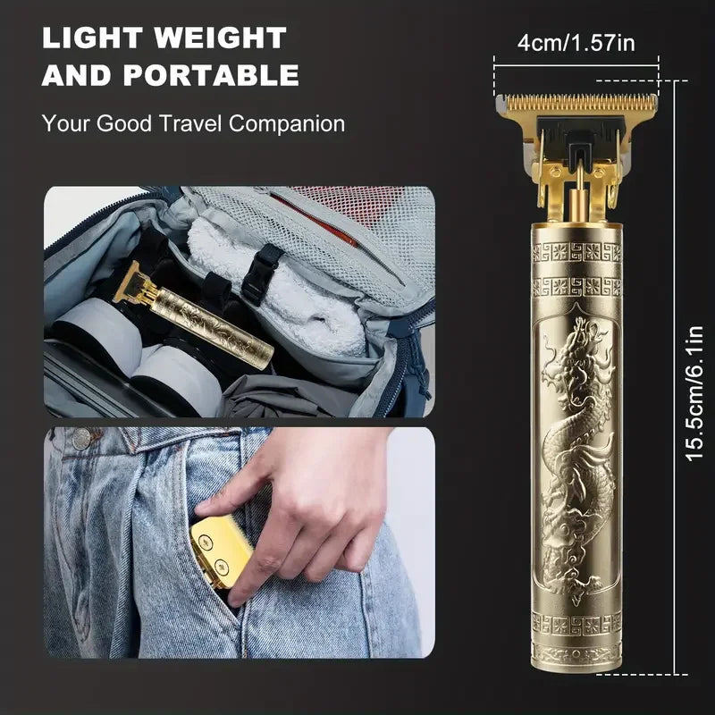 Hair Clippers for Men Cordless Electric Hair Trimmer Rechargeable Beard Trimmer Shaver Electric T Blade Trimmer with Guide Combs