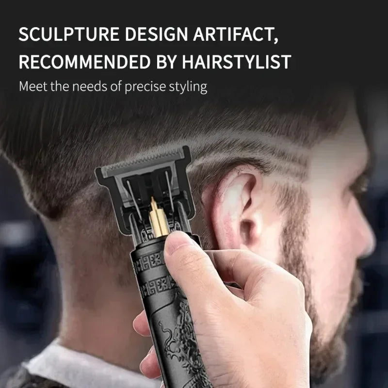 Hair Clippers for Men Cordless Electric Hair Trimmer Rechargeable Beard Trimmer Shaver Electric T Blade Trimmer with Guide Combs