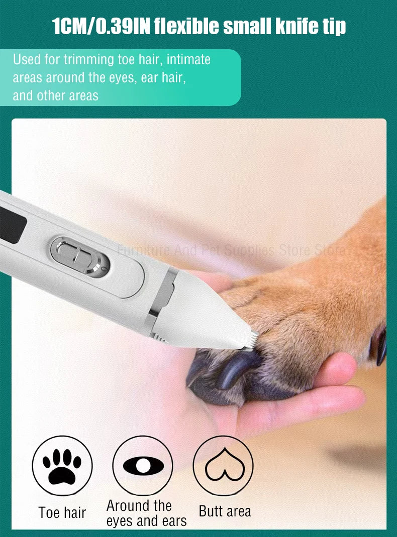 Dog Hair Clippers Grooming Electric Pet Clipper Professional Silent Hair Cutter USB Rechargeable Pet Grooming Clipper