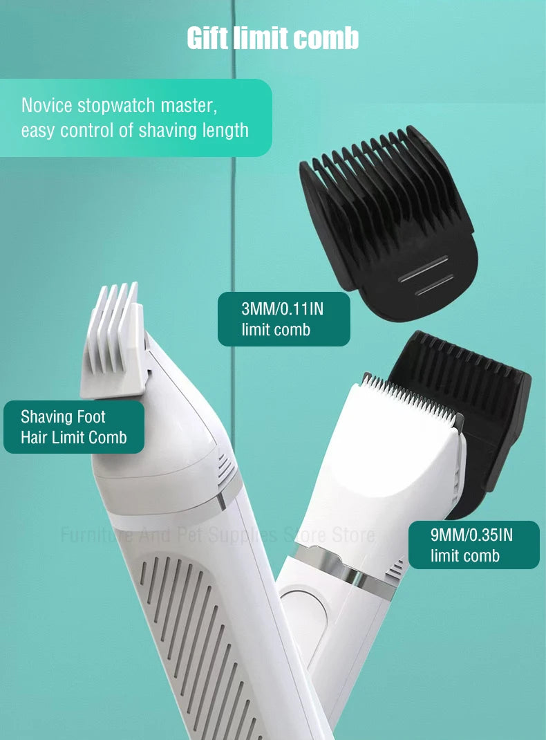 Dog Hair Clippers Grooming Electric Pet Clipper Professional Silent Hair Cutter USB Rechargeable Pet Grooming Clipper