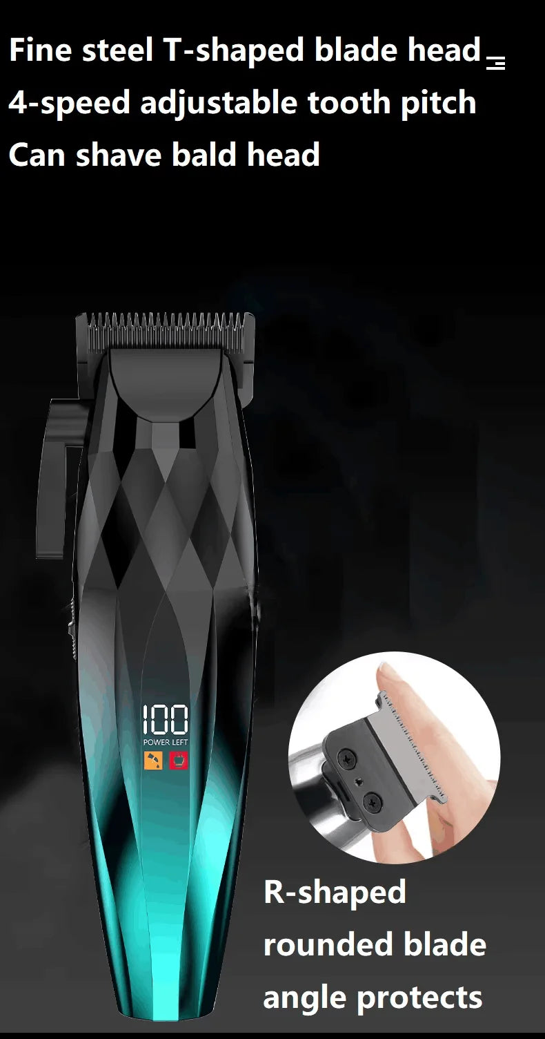 Hair Clipper Professional Hair Cut Machine Face Shaver Barber Clippers Beard Trimmer Metal Trimmer for Men