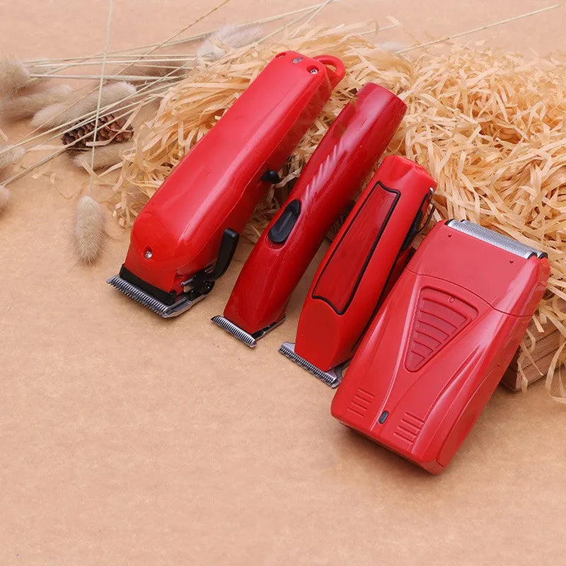 Waterproof Hair Clippers Set Hair Trimmer Shaver Set Professional Beard Trimmer Electric Razors Salon Barbers Clippers Set