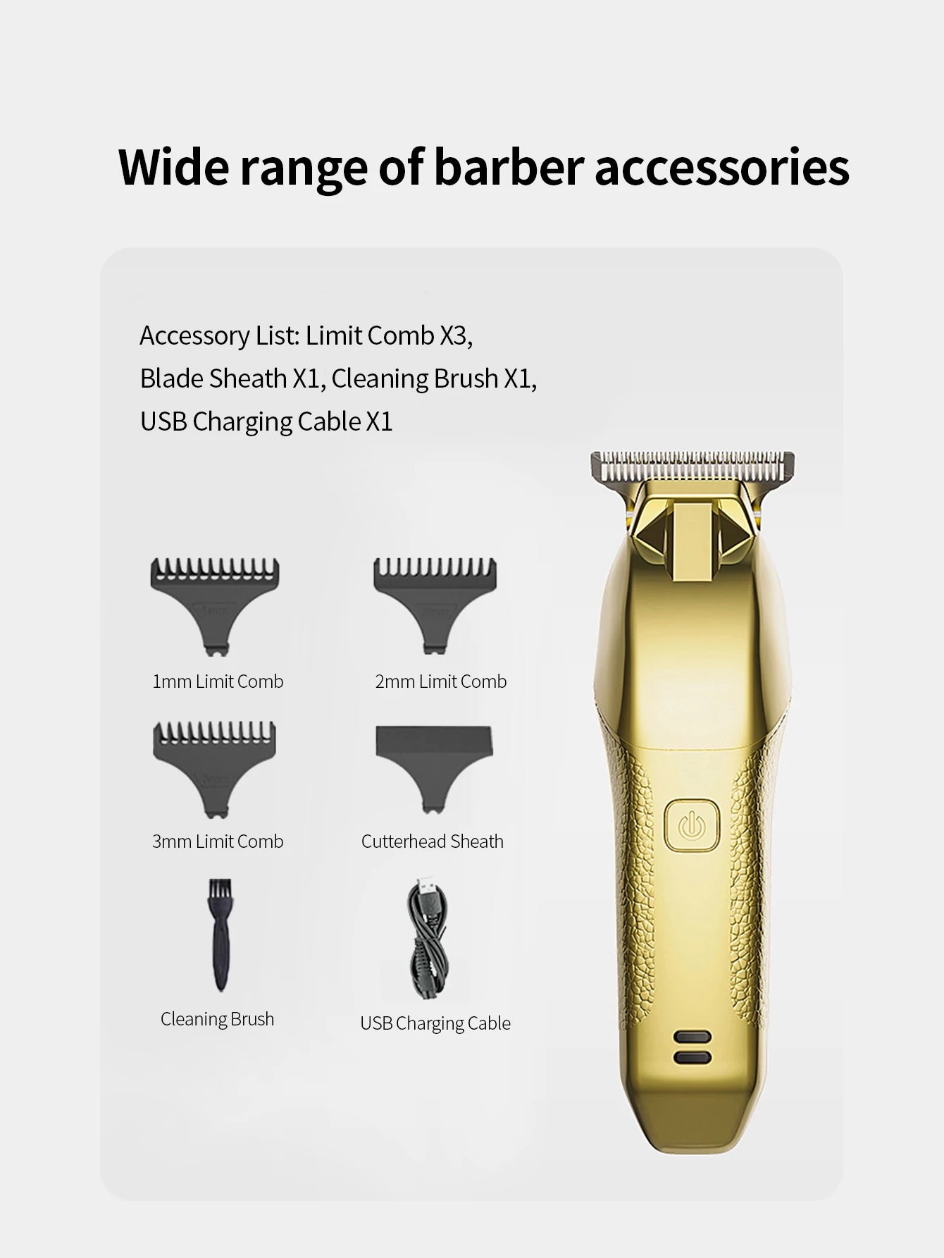 Home Electric Hair Clippers, Hair Salon Men's Carved Electric Push Clippers, Hair Clippers