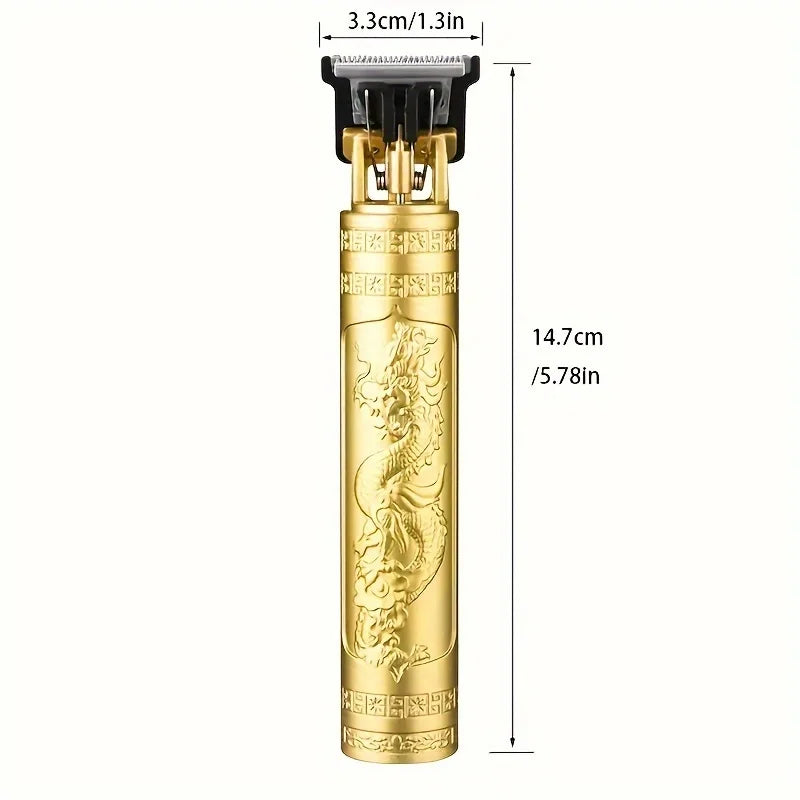1PCS black High-Power Electric Hair Clippers Trimmer Designed for Barbershops Ideal for Shaving And Trimming with USB Charging.