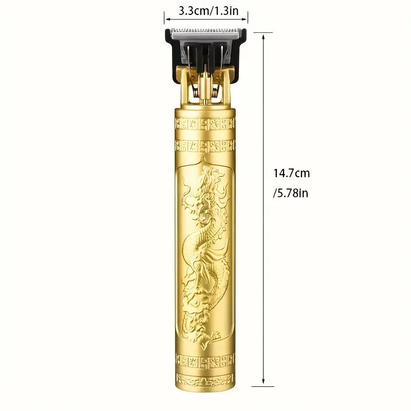 1PCS black High-Power Electric Hair Clippers Trimmer Designed for Barbershops Ideal for Shaving And Trimming with USB Charging.