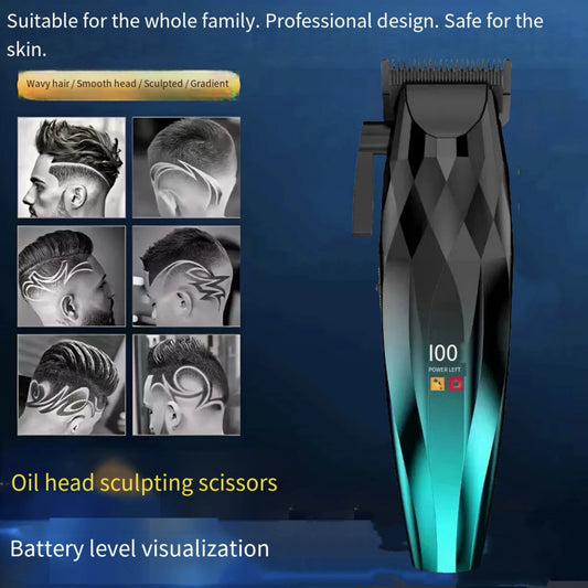 Hair Clipper Professional Hair Cut Machine Face Shaver Barber Clippers Beard Trimmer Metal Trimmer for Men